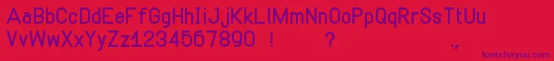 Marksman Font – Purple Fonts on Red Background