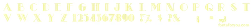 MetroRetro Font – Yellow Fonts