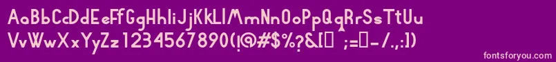 Rhyder Font – Pink Fonts on Purple Background