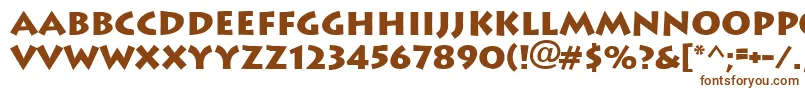 Шрифт Ft89Bold – коричневые шрифты на белом фоне