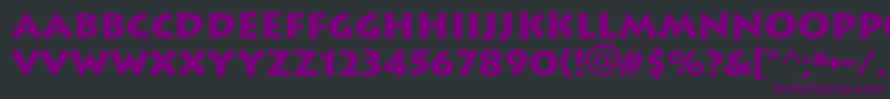 Ft89Bold Font – Purple Fonts on Black Background