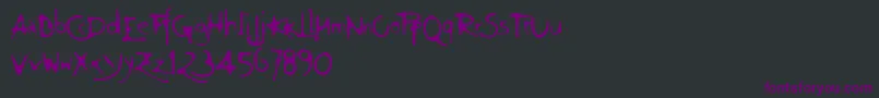 Шрифт Ft94 – фиолетовые шрифты на чёрном фоне