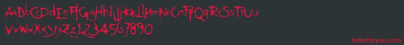 Ft94 Font – Red Fonts on Black Background
