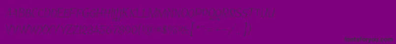 Garineldoscno01 Font – Black Fonts on Purple Background