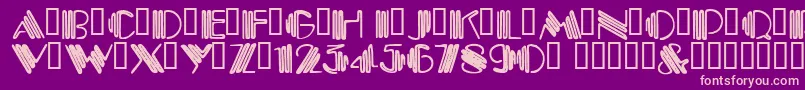 CrystalGypsy Font – Pink Fonts on Purple Background