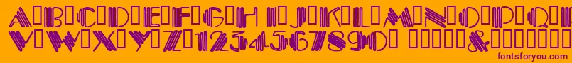 En savoir plus sur la police CrystalGypsy Police CrystalGypsy – polices violettes sur fond orange