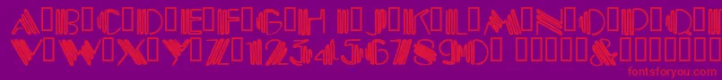 CrystalGypsy Font – Red Fonts on Purple Background