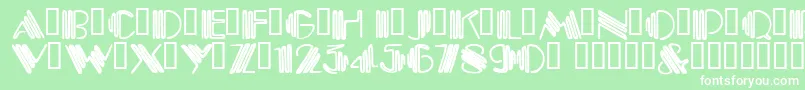 CrystalGypsy Font – White Fonts on Green Background