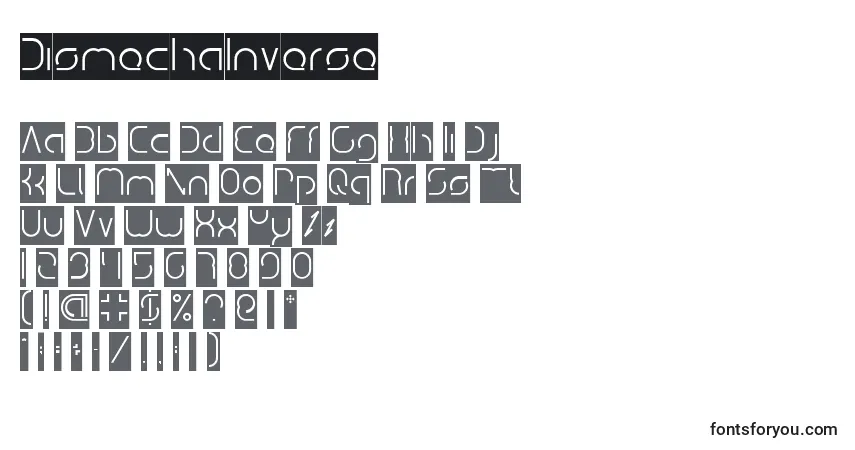 Шрифт DismechaInverse – алфавит, цифры, специальные символы