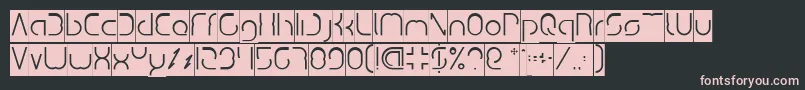 DismechaInverse Font – Pink Fonts on Black Background