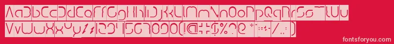 DismechaInverse Font – Pink Fonts on Red Background