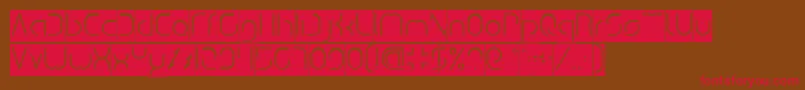 DismechaInverse Font – Red Fonts on Brown Background
