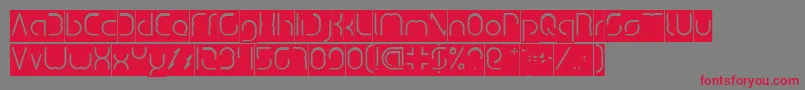 DismechaInverse Font – Red Fonts on Gray Background