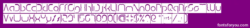 DismechaInverse Font – White Fonts on Purple Background