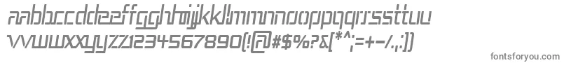 フォントRep3cni – 白い背景に灰色の文字