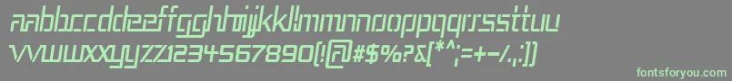 Шрифт Rep3cni – зелёные шрифты на сером фоне