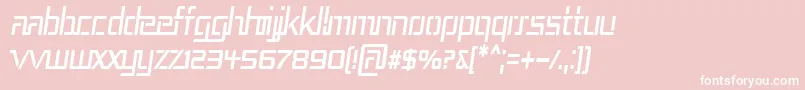 Шрифт Rep3cni – белые шрифты на розовом фоне