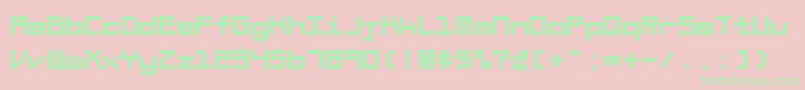 BraciolaMsExb Font – Green Fonts on Pink Background