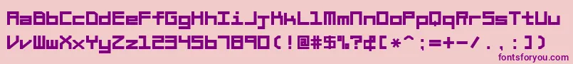 BraciolaMsExb Font – Purple Fonts on Pink Background