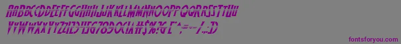 Wolfsbane2iihalfital Font – Purple Fonts on Gray Background