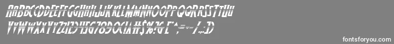 Wolfsbane2iihalfital Font – White Fonts on Gray Background