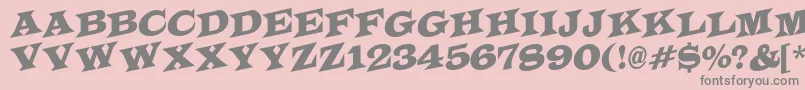 fuente LatinotitulspupRegular – Fuentes Grises Sobre Fondo Rosa