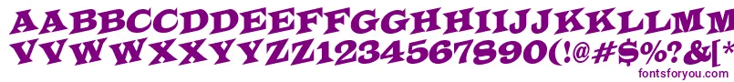 LatinotitulspupRegular Font – Purple Fonts on White Background