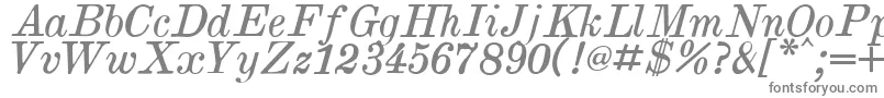 BrokgauzEfronItalic-fontti – harmaat fontit