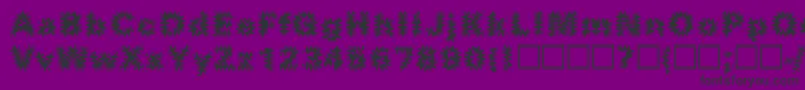 Fonte Inkblots – fontes pretas em um fundo violeta