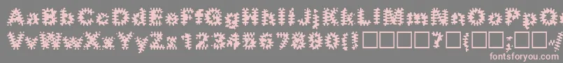 Inkblots Font – Pink Fonts on Gray Background