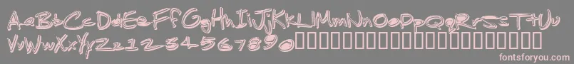 JenkinsGanked Font – Pink Fonts on Gray Background