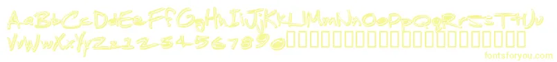フォントJenkinsGanked – 黄色のフォント