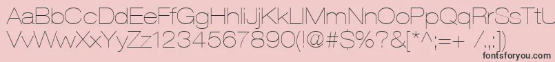 Heaveneticaextd2Ultsh Font – Black Fonts on Pink Background