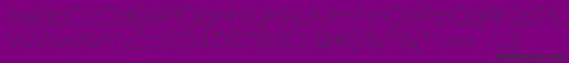 Heaveneticaextd2Ultsh Font – Black Fonts on Purple Background