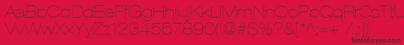 Heaveneticaextd2Ultsh Font – Black Fonts on Red Background