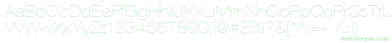 Heaveneticaextd2Ultsh Font – Green Fonts on White Background