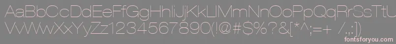 Heaveneticaextd2Ultsh Font – Pink Fonts on Gray Background