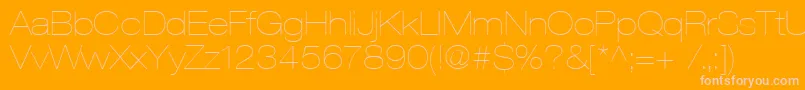 Heaveneticaextd2Ultsh Font – Pink Fonts on Orange Background