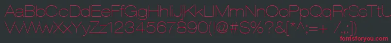 Heaveneticaextd2Ultsh Font – Red Fonts on Black Background