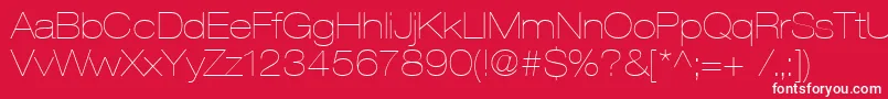 Heaveneticaextd2Ultsh Font – White Fonts on Red Background