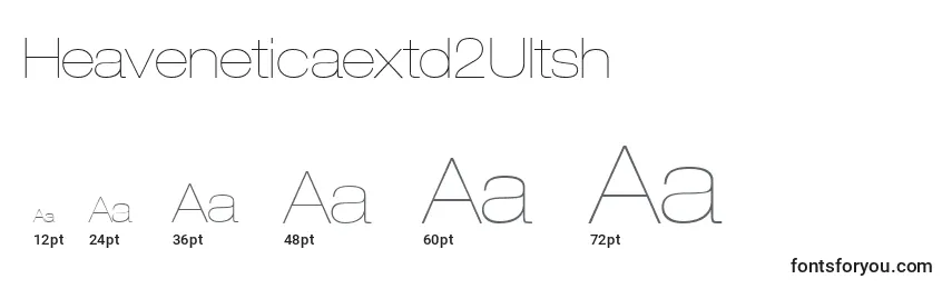 Heaveneticaextd2Ultsh Font Sizes