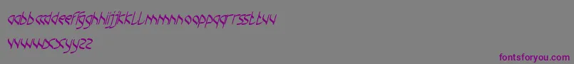 ChampionCoffeeCup Font – Purple Fonts on Gray Background