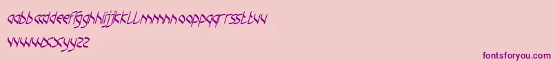 ChampionCoffeeCup-Schriftart – Violette Schriften auf rosa Hintergrund