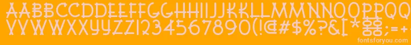 More about Fontshui Font Fontshui Font – Pink Fonts on Orange Background