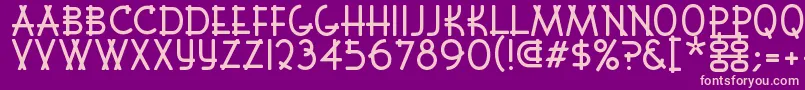 Fontshui Font – Pink Fonts on Purple Background