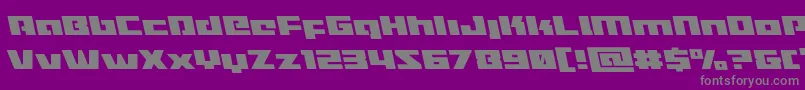 fuente Turbochargeleft – Fuentes Grises Sobre Fondo Morado