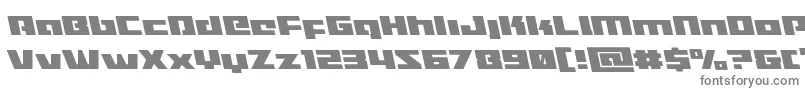 Turbochargeleft Font – Gray Fonts on White Background