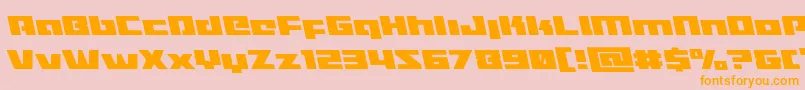 Turbochargeleft Font – Orange Fonts on Pink Background