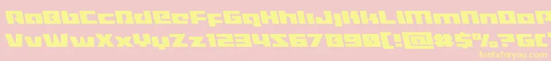En savoir plus sur la police Turbochargeleft Police Turbochargeleft – polices jaunes sur fond rose