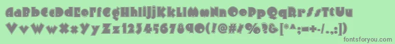 Arbuckle Inline Nf Font – Gray Fonts on Green Background